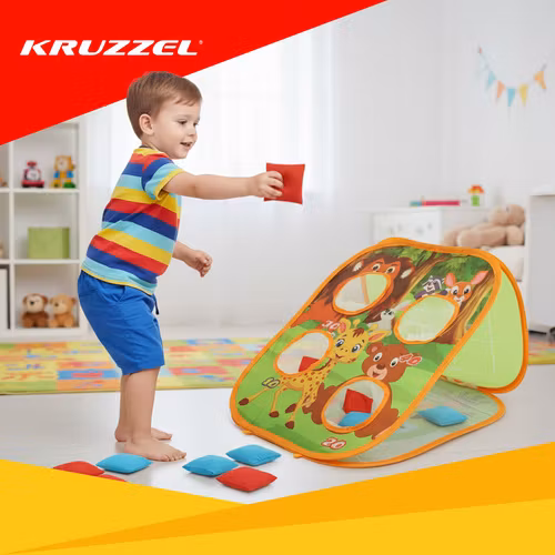 Kruzzel Ball Throw 3-in-1 -heittopeli – leikkiä ja motorisia taitoja lapsille