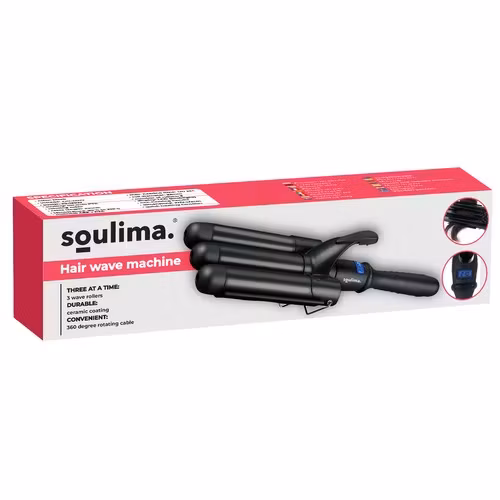 Vågtång 3 cylindrar 22 mm – justerbar temperatur 80–210°C