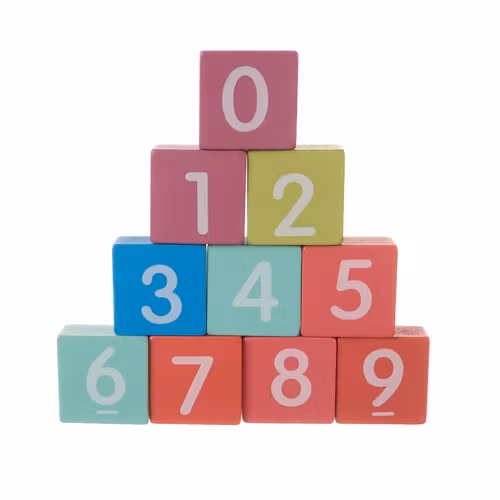 Träklossar stad 100 delar – byggset med pussel & sorter för barn