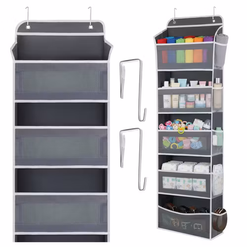 Hängande dörrförvaring 5 hyllor – Ruhhy organizer utan borrning