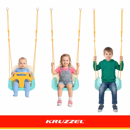 Barnsitsgunga 3-i-1 Kruzzel – gunga för baby & barn upp till 30 kg