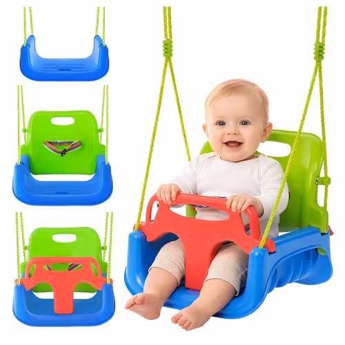 Barnesædegynge 3-i-1 Kruzzel - justerbar gynge op til 30 kg