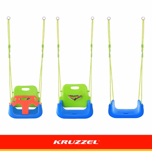 Barnesædegynge 3-i-1 Kruzzel - justerbar gynge op til 30 kg