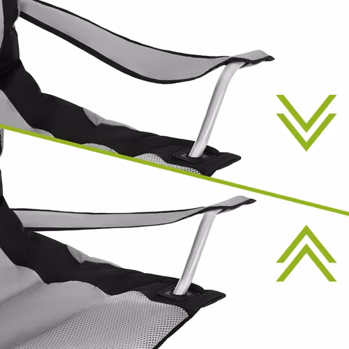 Fiskestol hopfällbar 120 kg – Trizand campingstol med armstöd