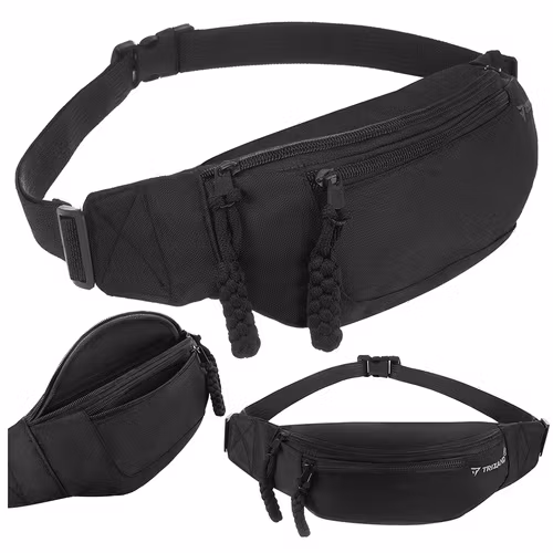 Midjeväska träning 2L – Trizand running belt svart unisex
