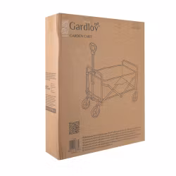 Hopfällbar trädgårdsvagn 90L 100 kg – Gardlov transportvagn