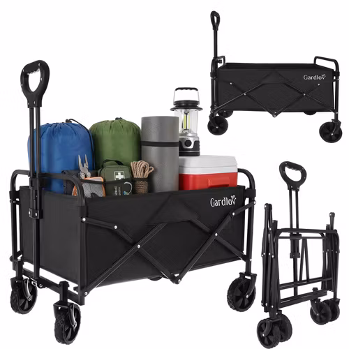 Sammenleggbar hagevogn 90L 100 kg – Gardlov transportvogn