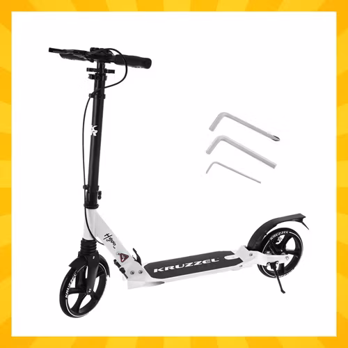 Sparkcykel vuxen & barn 100 kg – Kruzzel 200 mm hopfällbar