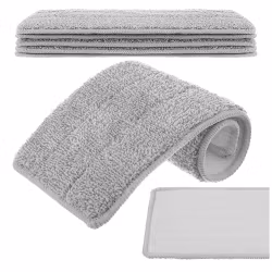 Moppdukar 33 cm 5-pack | Kardborre till platt mopp RUHHY