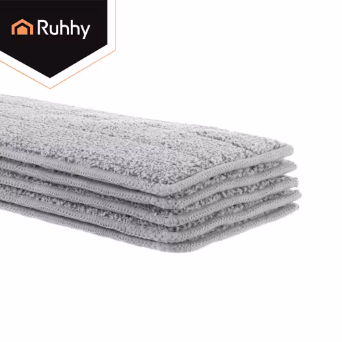 Moppdukar 33 cm 5-pack | Kardborre till platt mopp RUHHY