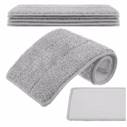 Moppdukar 33 cm 5-pack | Kardborre till platt mopp RUHHY