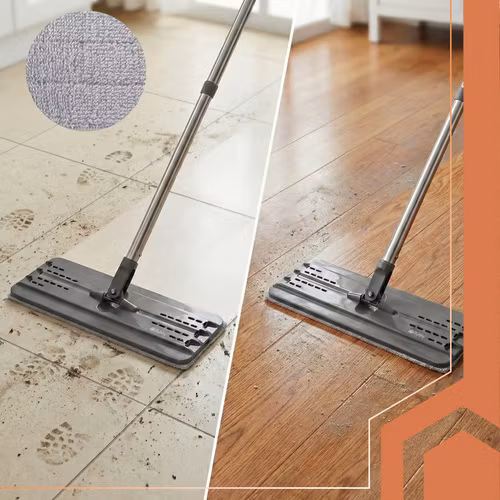 Moppdukar 33 cm 5-pack | Kardborre till platt mopp RUHHY