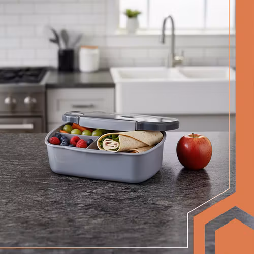 Matlåda 800 ml med fack | Läckagesäker lunchbox RUHHY
