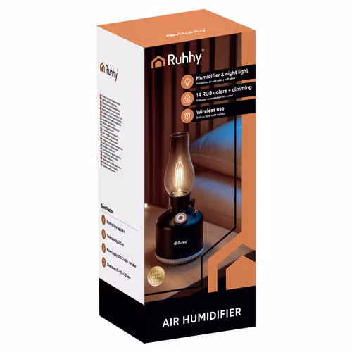 Luftfuktare RGB LED Retro | USB-C aromadiffuser RUHHY Aive