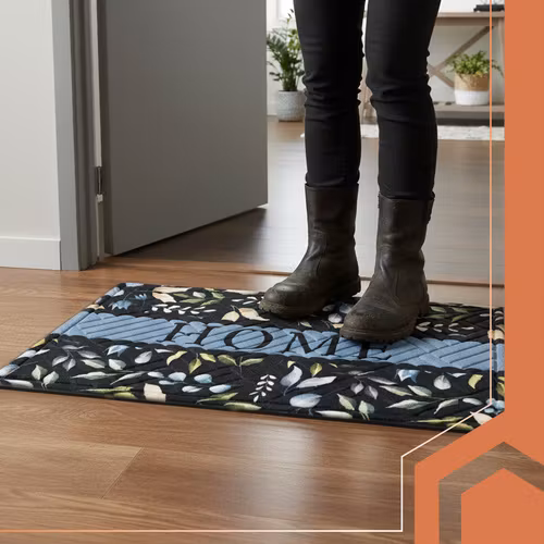 Dörrmatta HOME 75×45 cm | Halkfri entrématta RUHHY