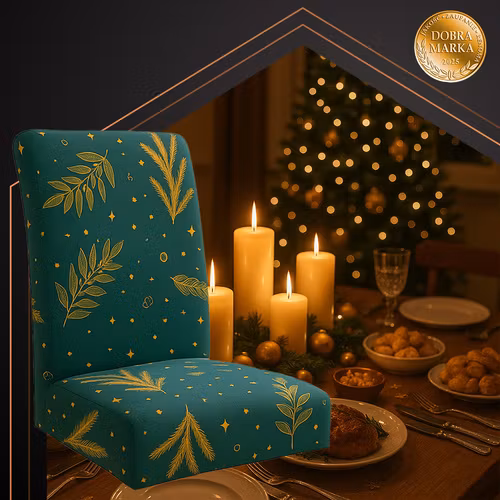 Stolsöverdrag 6-pack gröna | Elastiska stolsskydd RUHHY