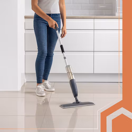 Spraymopp 600 ml 41 cm | Mikrofibermopp med spray