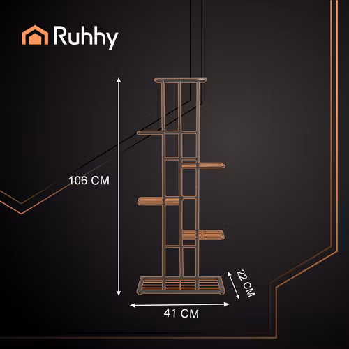 Blomsterställ metall 6 nivåer | Växtställ loft RUHHY