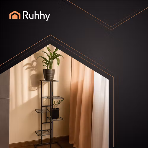 Blomsterställ metall 6 nivåer | Växtställ loft RUHHY