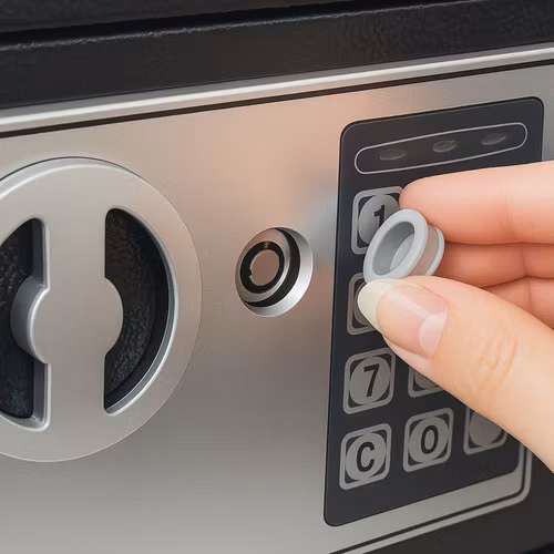 Hemlås Elektroniskt Lås | Säkerhetsskåp med Kod och Nödlås