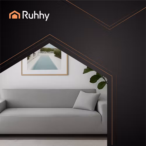 Hörnsofföverdrag Mörkgrå Velour – Elastiskt & Hållbart (145-185 cm)