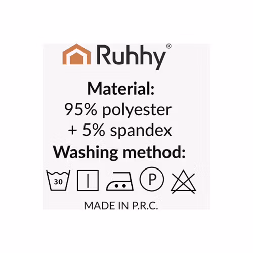 Stolsöverdrag Set om 6 – Ljusgrå Elastiska & Mjuka (65x40x35 cm)