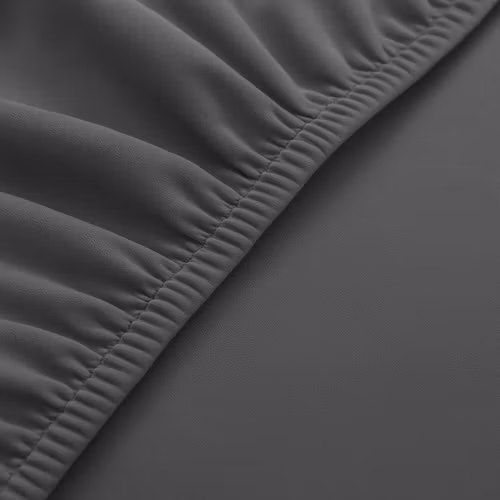 Stolsöverdrag Set om 6 – Mörkgrå Elastiska & Mjuka (65x40x35 cm)