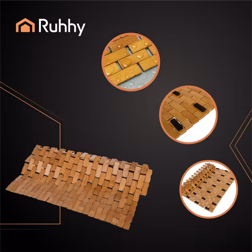 Bambu Badrumsmatta 80x50 cm – Vattentålig och Halkfri