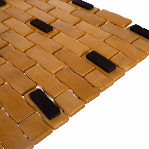 Bambu Badrumsmatta 80x50 cm – Vattentålig och Halkfri