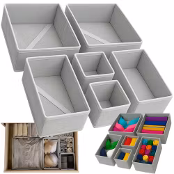 Drawer Organizer Set – 6 Förvaringslådor för Underkläder och Accessoarer