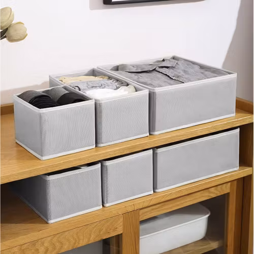 Drawer Organizer Set – 6 Storage Boxes for Underwear and Accessories