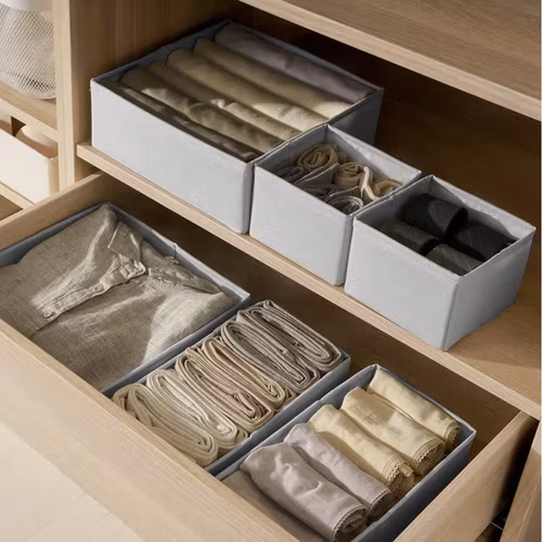 Drawer Organizer Set – 6 Storage Boxes for Underwear and Accessories
