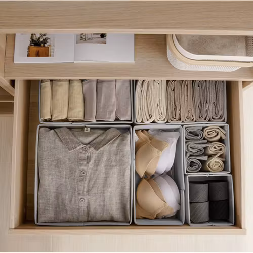 Drawer Organizer Set – 6 Storage Boxes for Underwear and Accessories