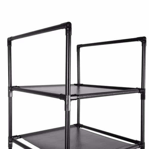Modular Shoe Shelf – 10 Hyllor för Organisering av Skor, Kompakt & Flexibel