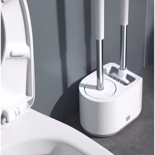 Set med 2 Toalettborstar – Rund & Triangulär Borste för Effektiv Rengöring