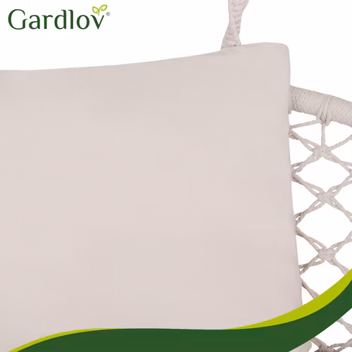 Dynor till hänggunga – sittdyna + 2 kuddar (krämfärg)