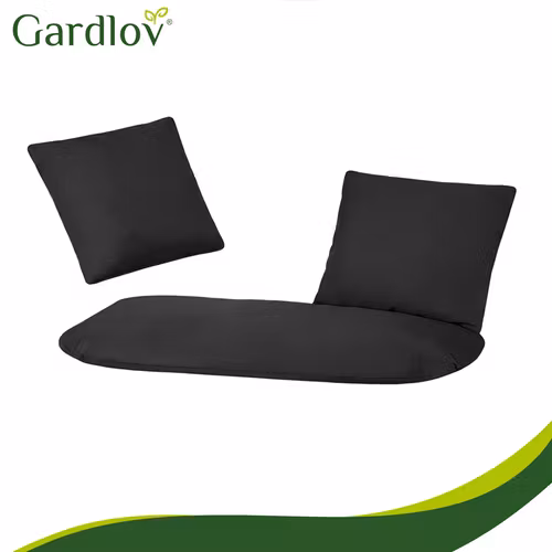 Dynor till hänggunga – sittdyna + 2 kuddar (svart)