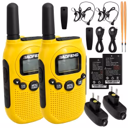 Walkie Talkie 2-pack Baofeng BF-T6 – 2 km räckvidd & uppladdningsbara