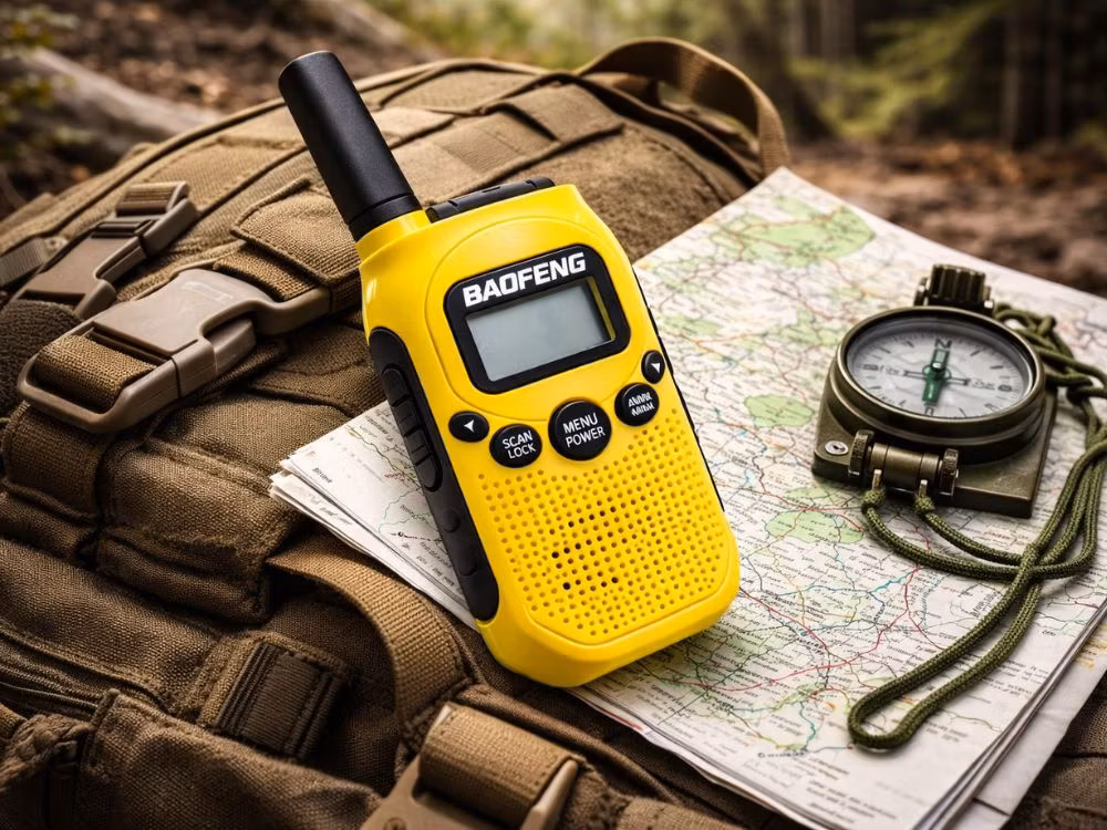 Walkie Talkie 2-pack Baofeng BF-T6 – 2 km räckvidd & uppladdningsbara