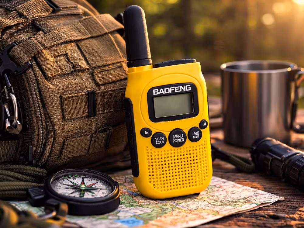 Walkie Talkie 2-pack Baofeng BF-T6 – 2 km räckvidd & uppladdningsbara