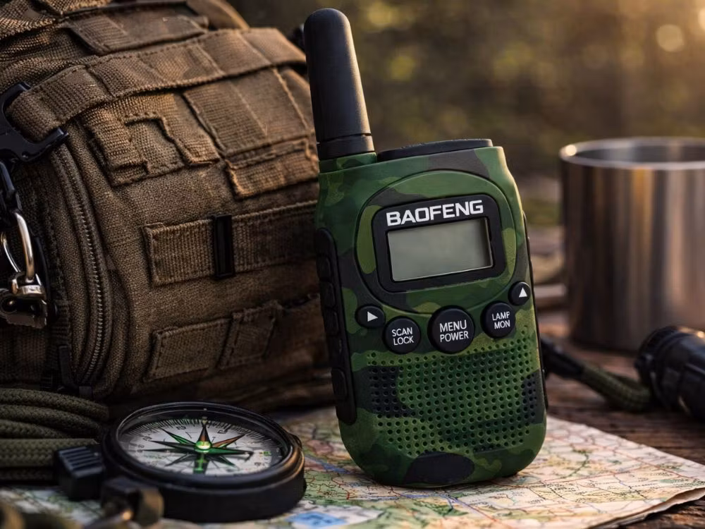 Walkie Talkie 2-pack Baofeng BF-T6 – 2 km räckvidd & uppladdningsbara