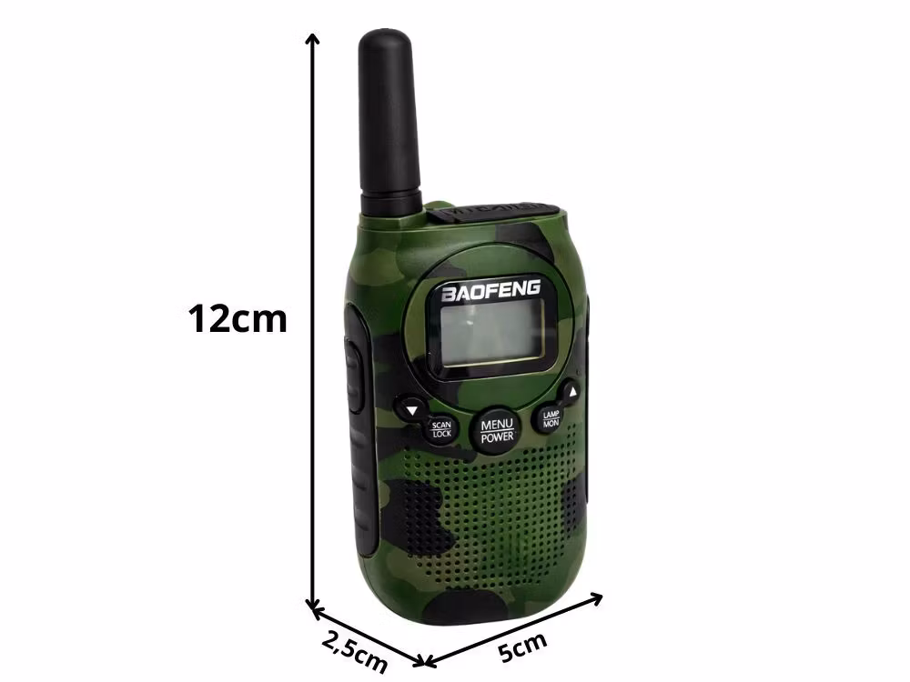 Walkie Talkie 2-pack Baofeng BF-T6 – 2 km räckvidd & uppladdningsbara