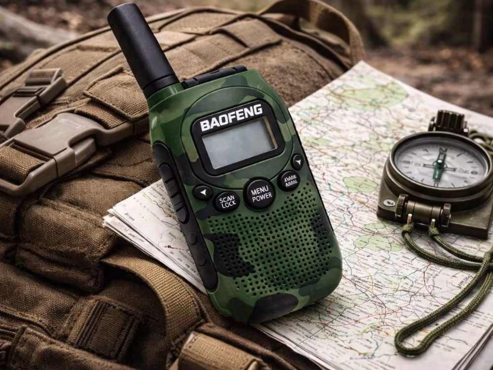 Walkie Talkie 2-pack Baofeng BF-T6 – 2 km räckvidd & uppladdningsbara