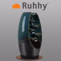 Keramisk backflow røgelsesbrænder – vandfaldseffekt med 55 dufte