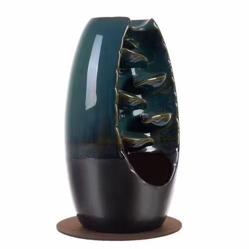 Keramisk backflow rökelsebrännare – vattenfallseffekt med 55 dofter