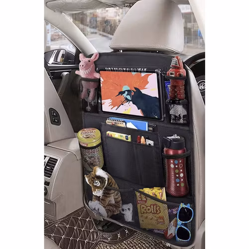 Baksätesorganizer med surfplatteficka – smart bilförvaring