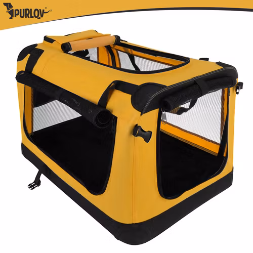 Hundbur transportväska hopfällbar 60x42x44 cm – Purlov upp till 25 kg