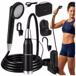 Portabel campingdusch USB 2200mAh – med pump