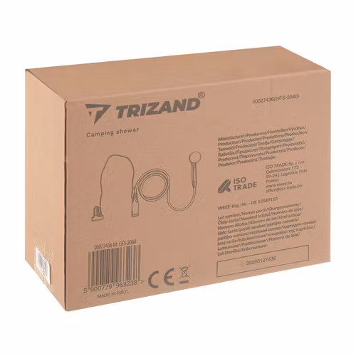 Portabel campingdusch USB 2200mAh – med pump