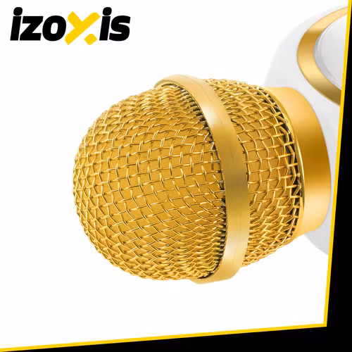 Karaoke mikrofon barn vit Bluetooth – Izoxis Rabbit med högtalare